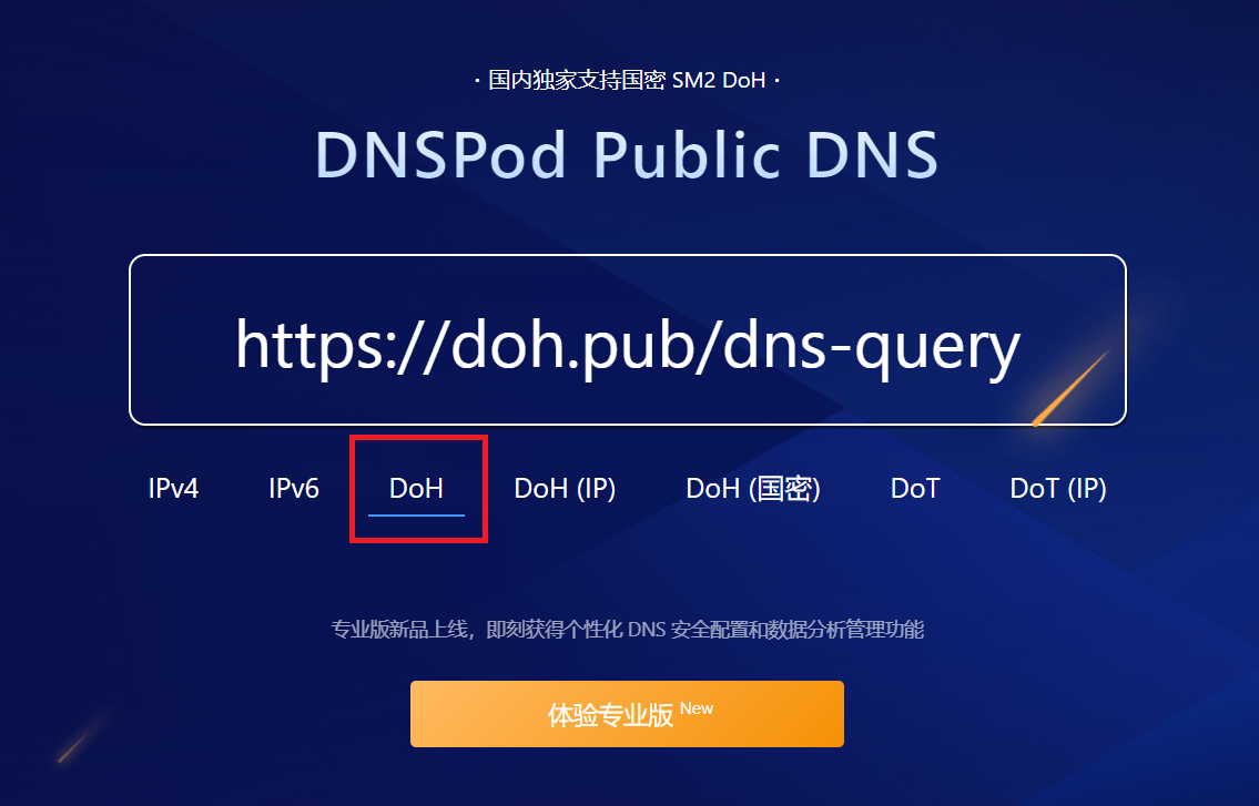 Chrome使用DoH的方法