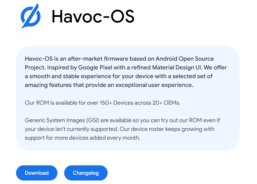 常见类原生rom下载页